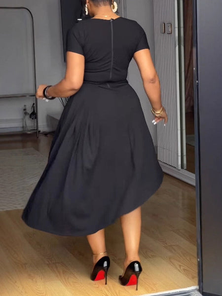 Button Slit Dress