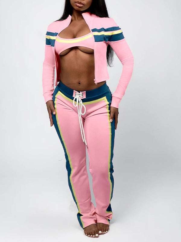 Colorblock Three-Piece Set