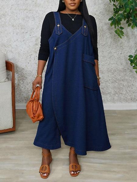 Sleeveless Denim Dress