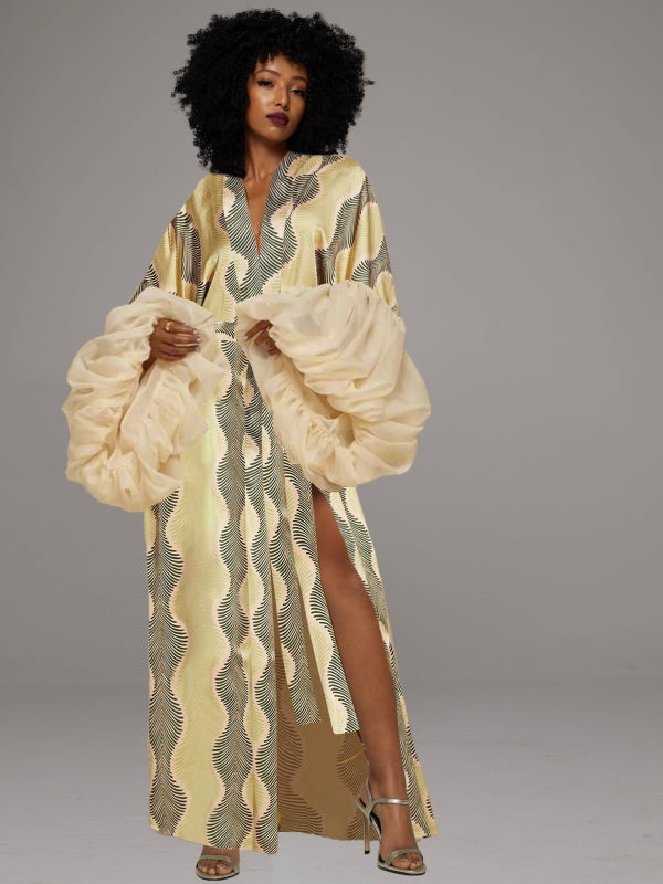 Printed Tied Kimono