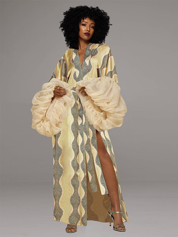 Printed Tied Kimono