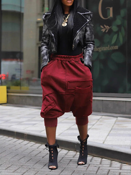 Elastic-Waist Heram Pants