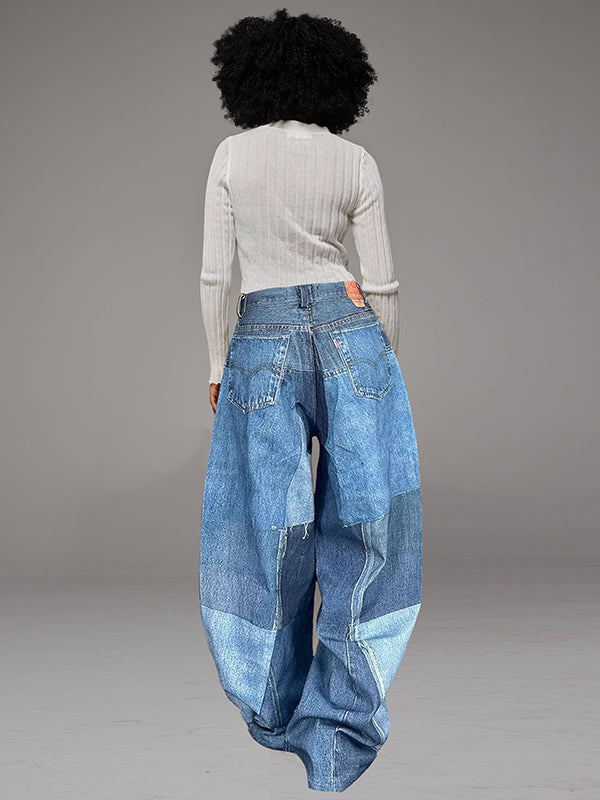 Patch Print Jeans