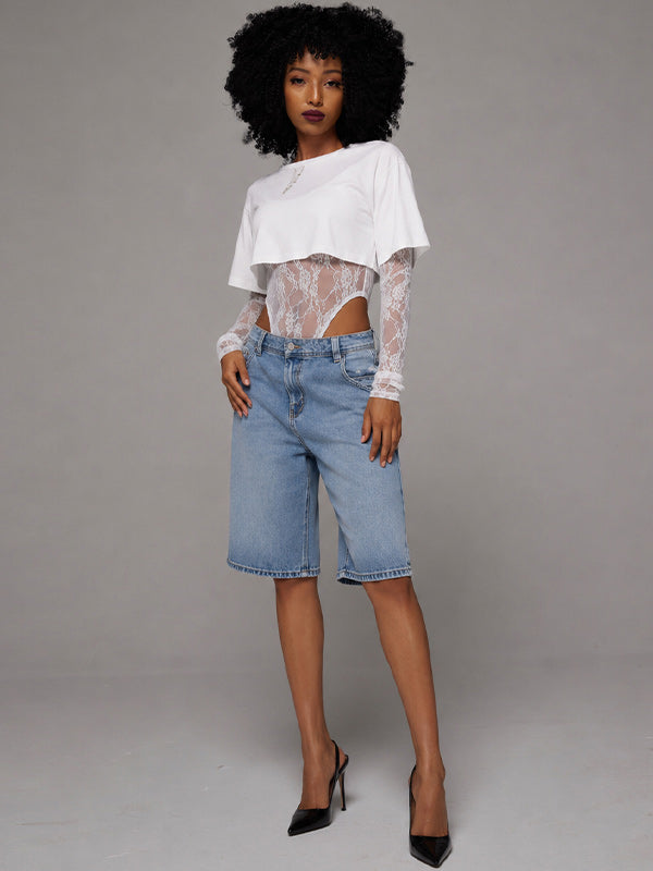 Lace Combo Bodysuit