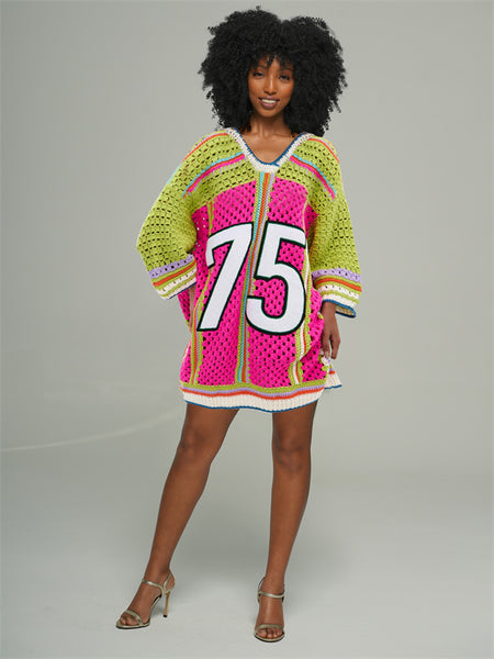 Colorblock Knit Dress