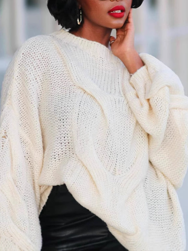 Solid Boat-Neck Sweater