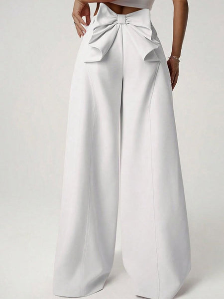 Bowknot Wide-Leg Pants