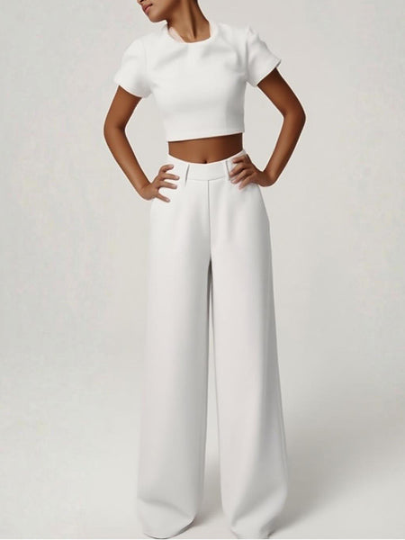 Bowknot Wide-Leg Pants
