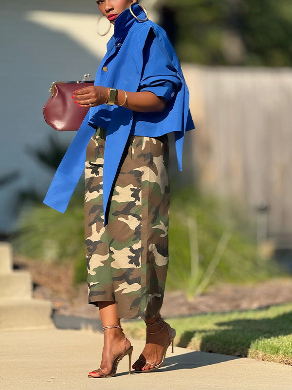 Button-Front Shirt Jacket