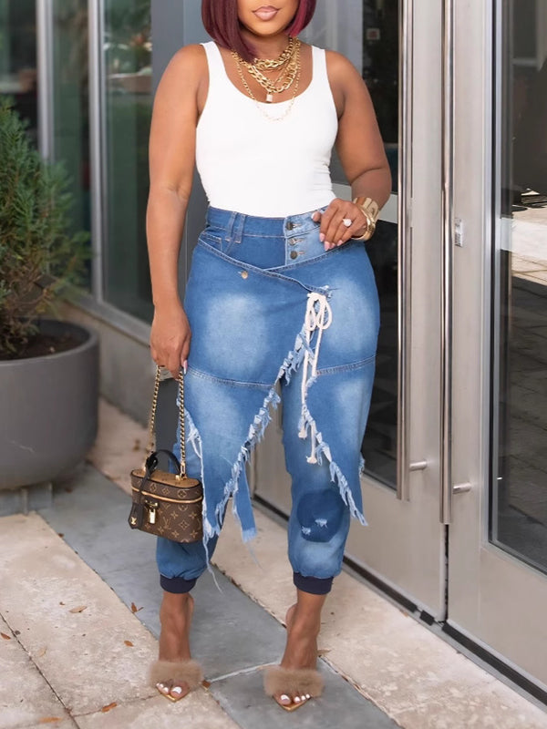 Overlap Jogger Jeans