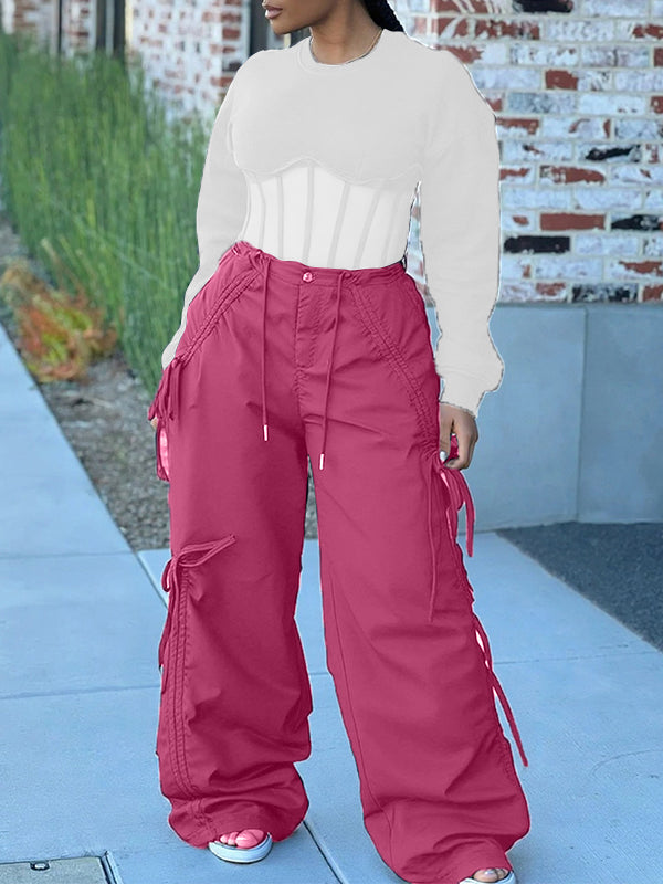Drawstring Cargo Pants