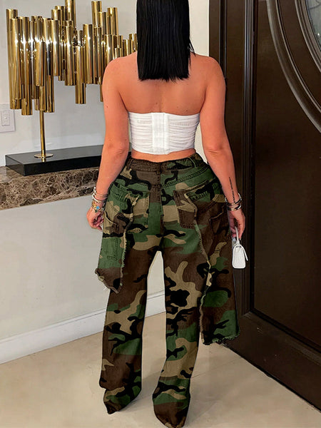 Camo Overlap Jeans