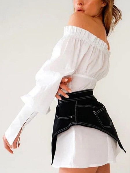 Denim Mini Skirt
