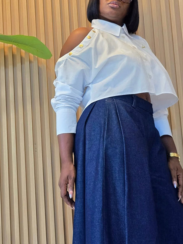 Button Shoulder Shirt