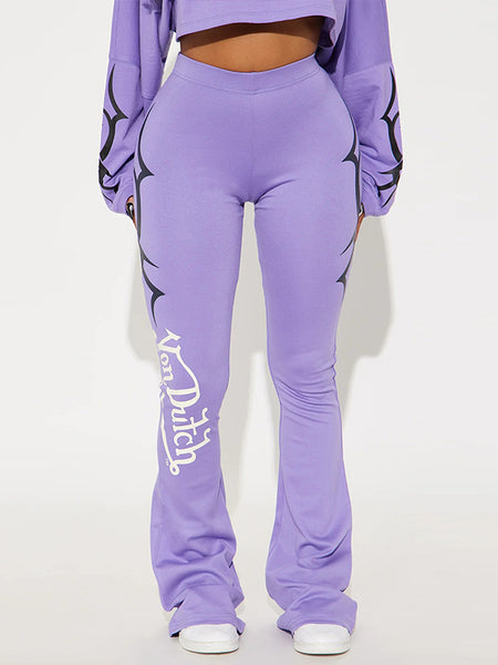 Printed Sweatshirt & Pants Set