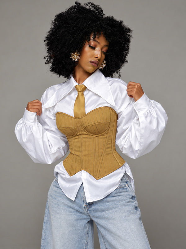 Stripe Corset Top