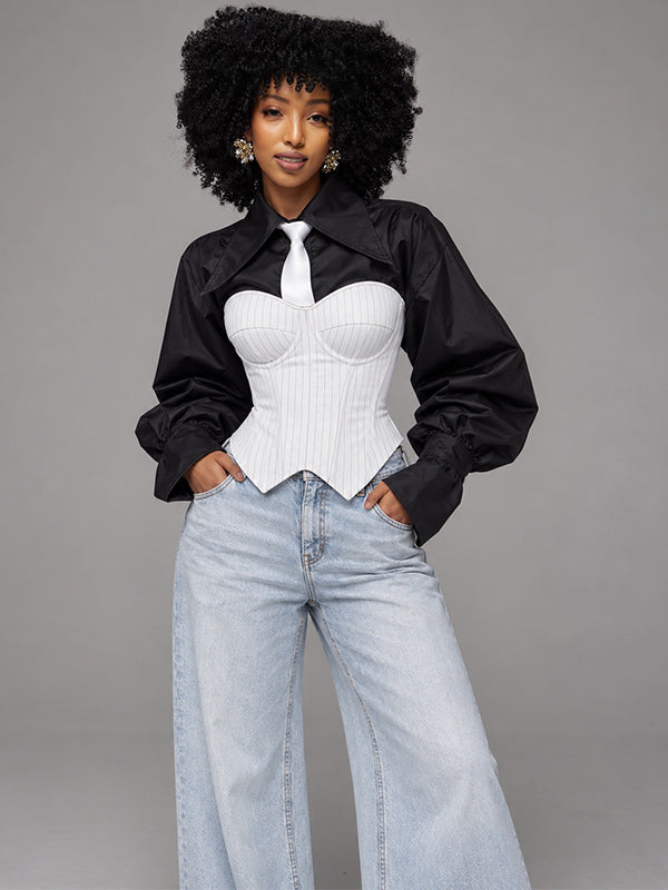 Stripe Corset Top