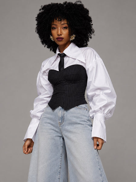 Stripe Corset Top