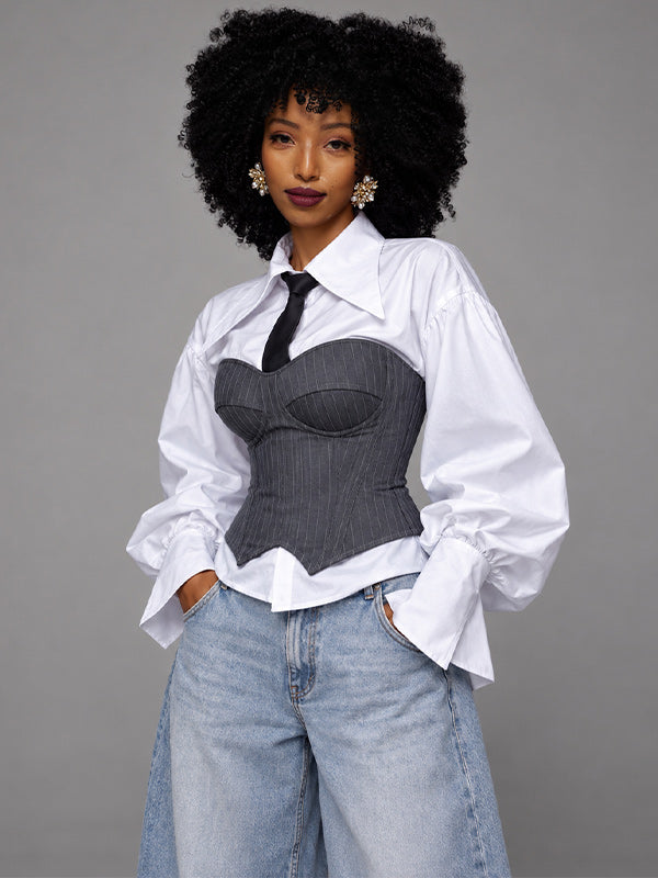 Stripe Corset Top