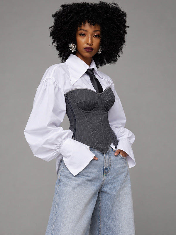 Stripe Corset Top