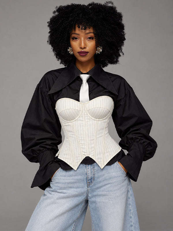 Stripe Corset Top