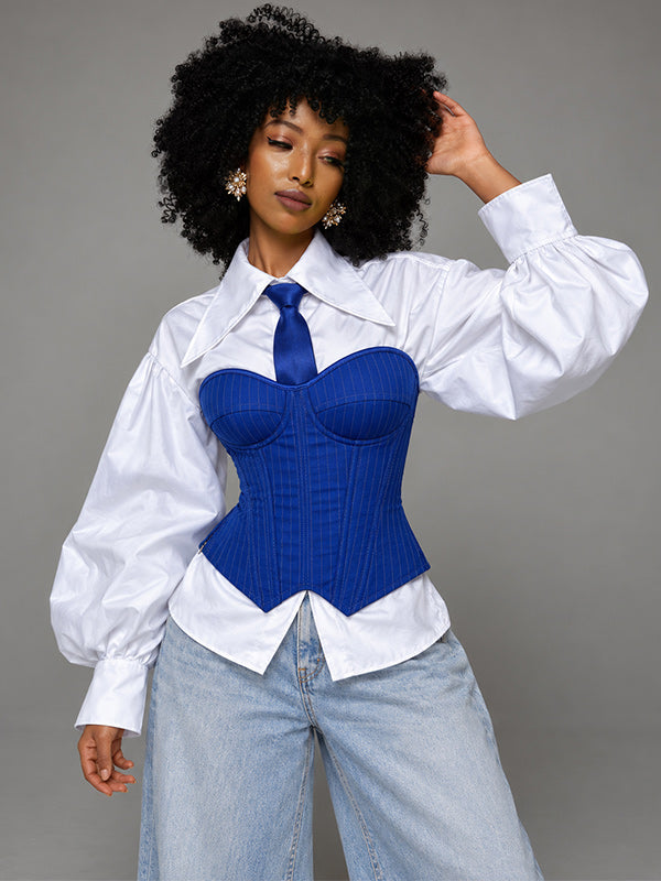 Stripe Corset Top