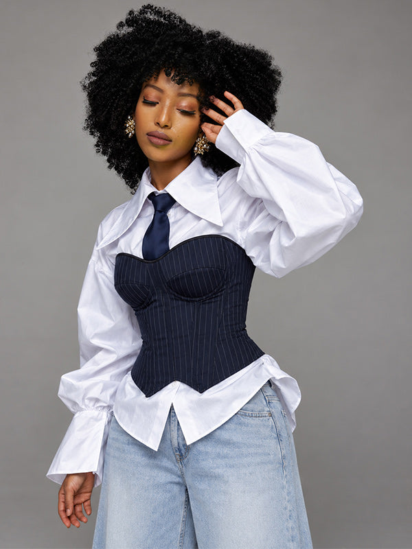 Stripe Corset Top