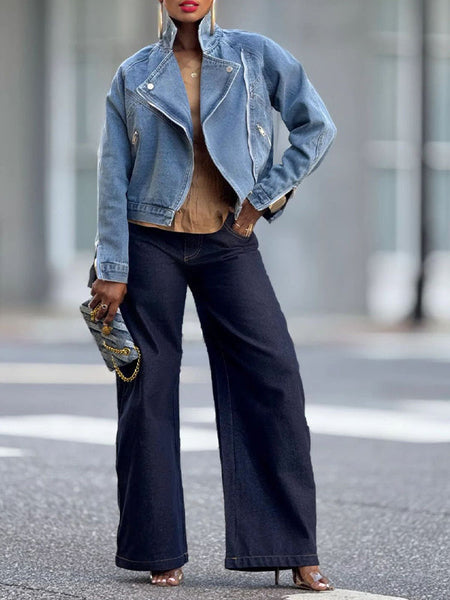 Moto Denim Jacket