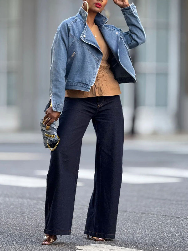 Moto Denim Jacket