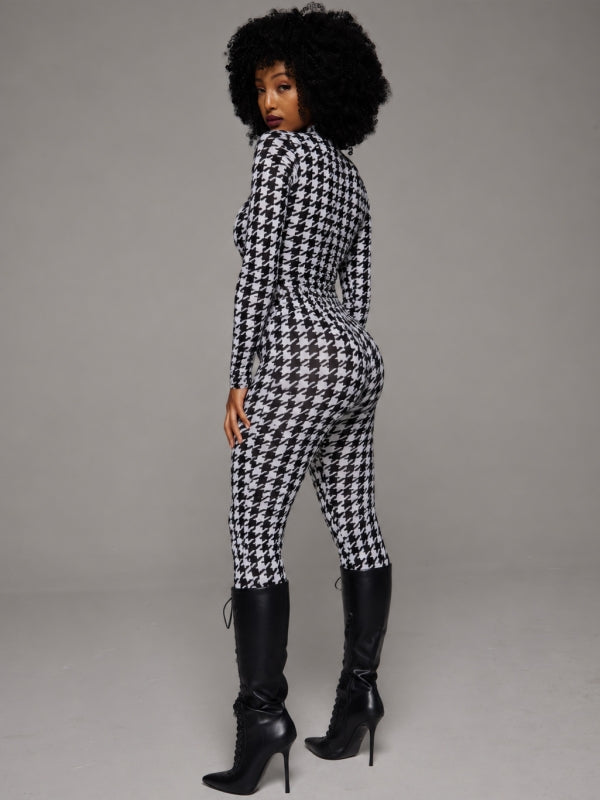 Houndstooth Top & Pants Set