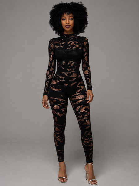 Lace Skinny Jumpsuit