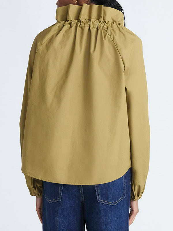 Drawstring Frilled Top