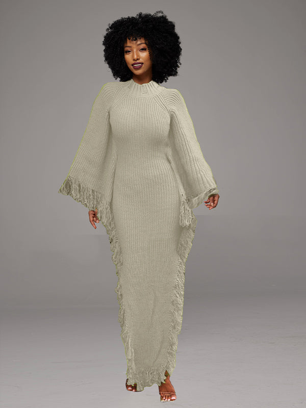 Fringe Knit Dress