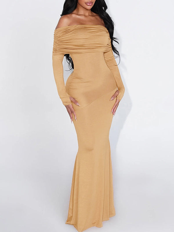 Off-Shoulder Maxi Dress