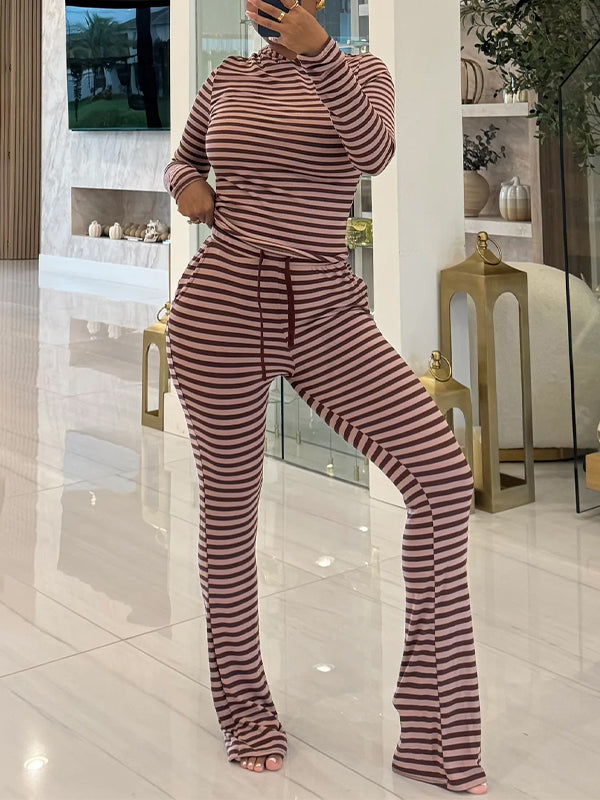 Stripe Hoodie & Pants Set