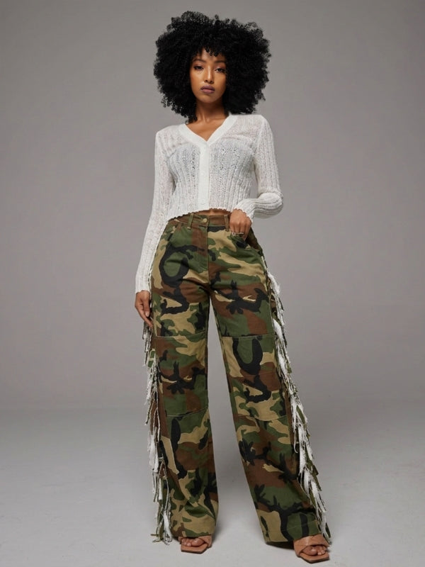 Fringe Camo Pants