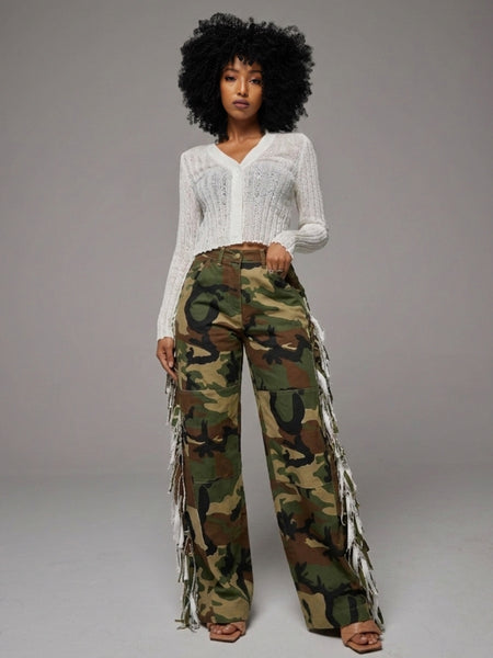 Fringe Camo Pants