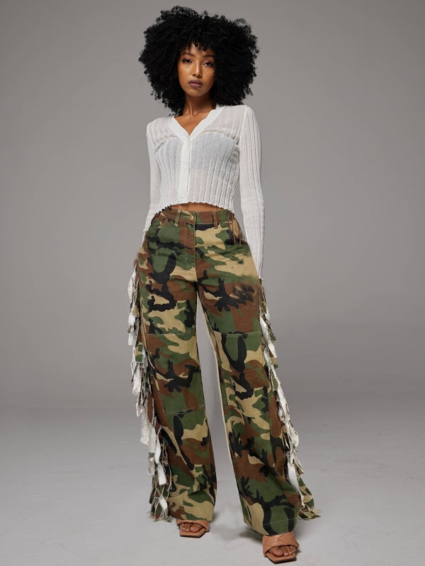 Fringe Camo Pants