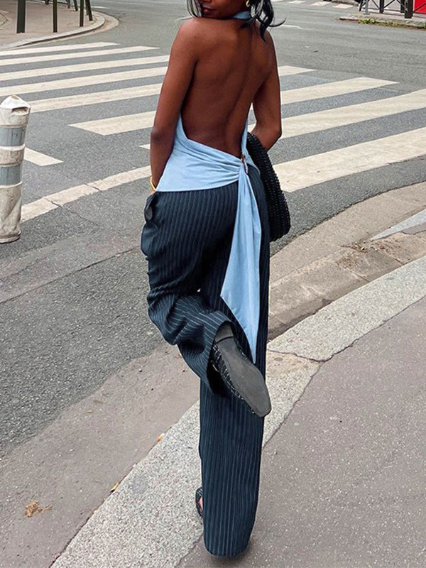 Cowl-Neck Halter Top