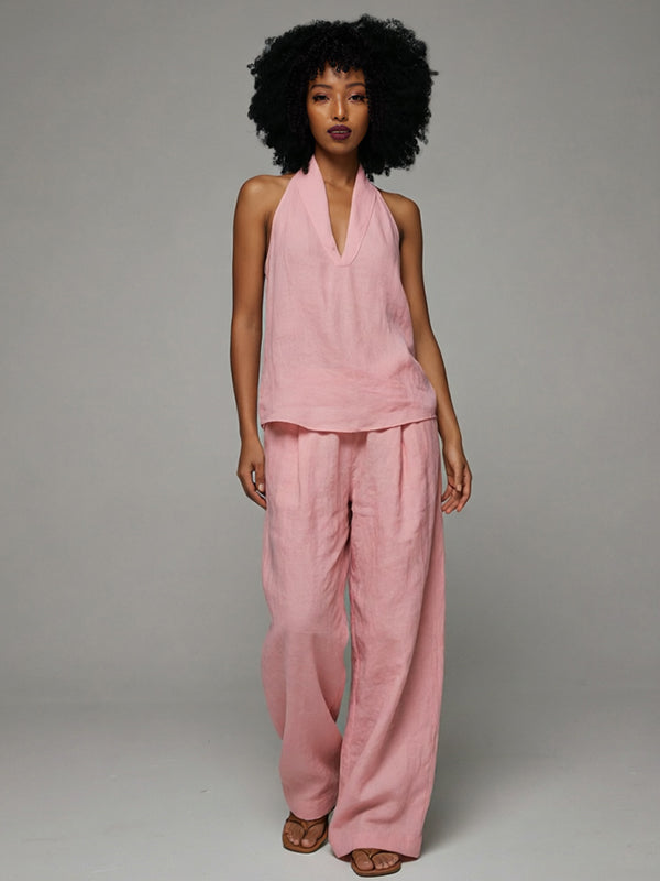 V-Neck Tank Top & Pants Set
