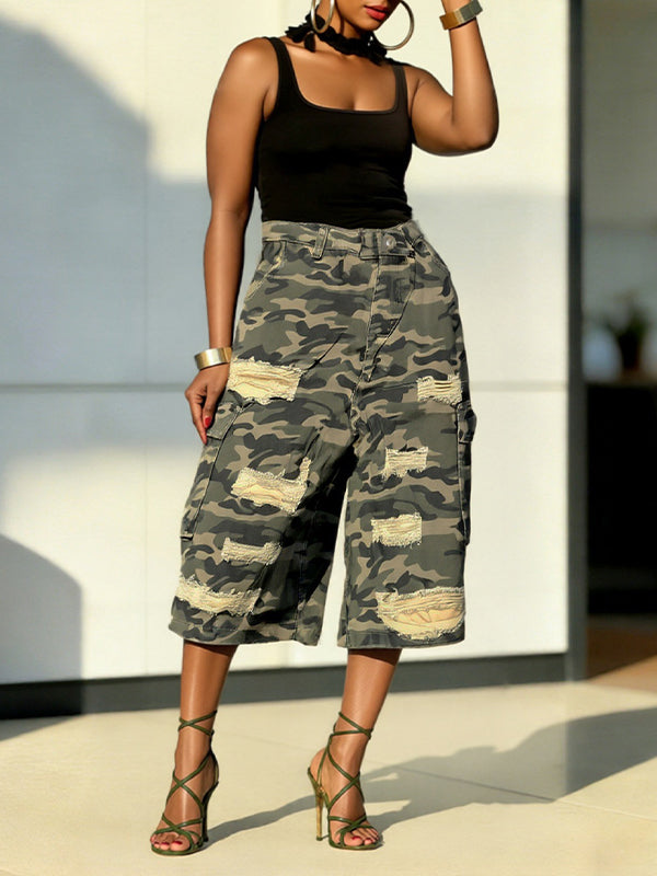 Camo Capri Pants