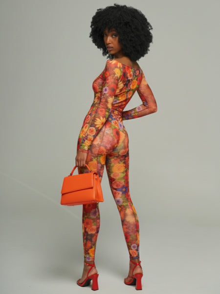 Floral Off-Shoulder Top & Pants Set