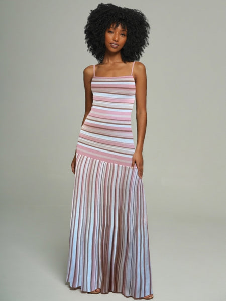Stripe Cami Maxi Dress