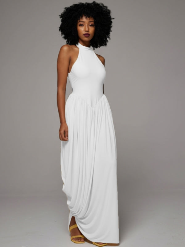 Ruched Combo Sleeveless Dress