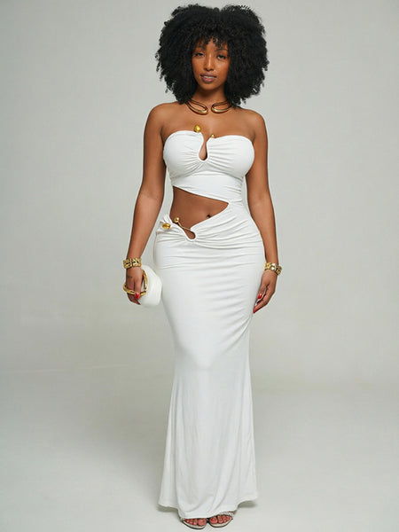Strapless Cutout Dress