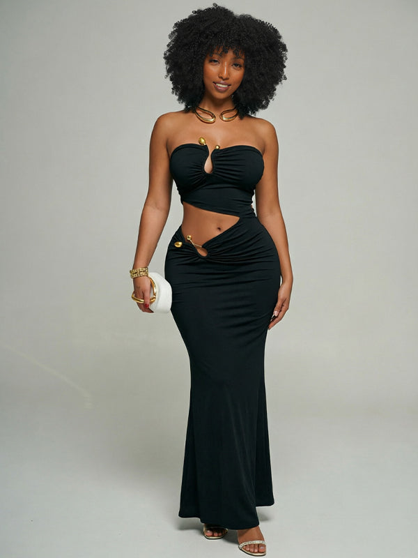 Strapless Cutout Dress