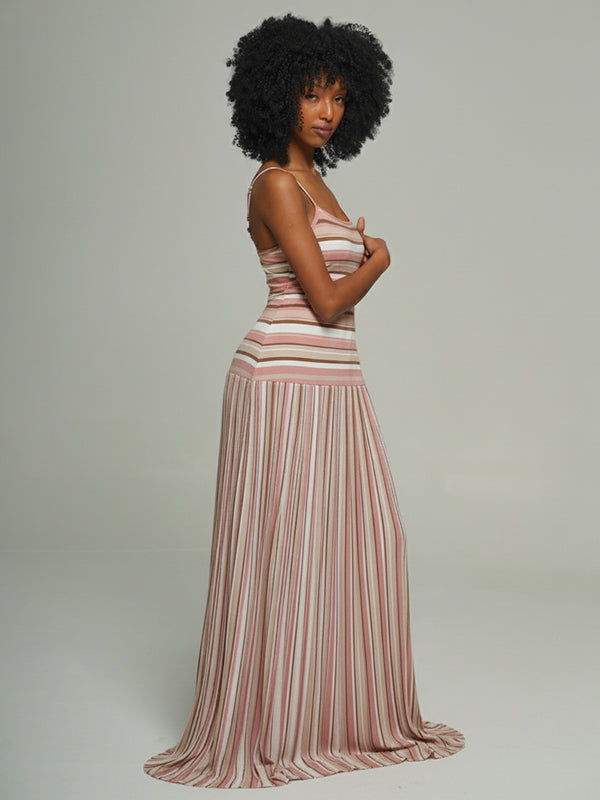 Stripe Cami Maxi Dress