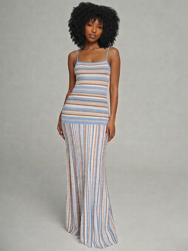 Stripe Cami Maxi Dress