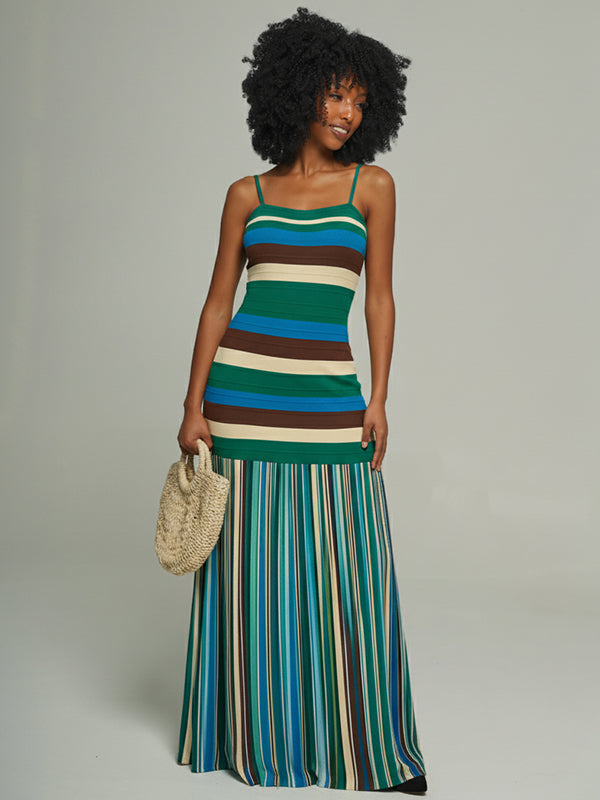 Stripe Cami Maxi Dress