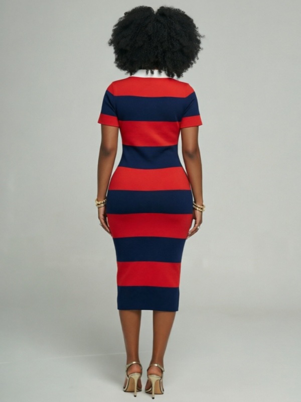 Stripe Polo Dress